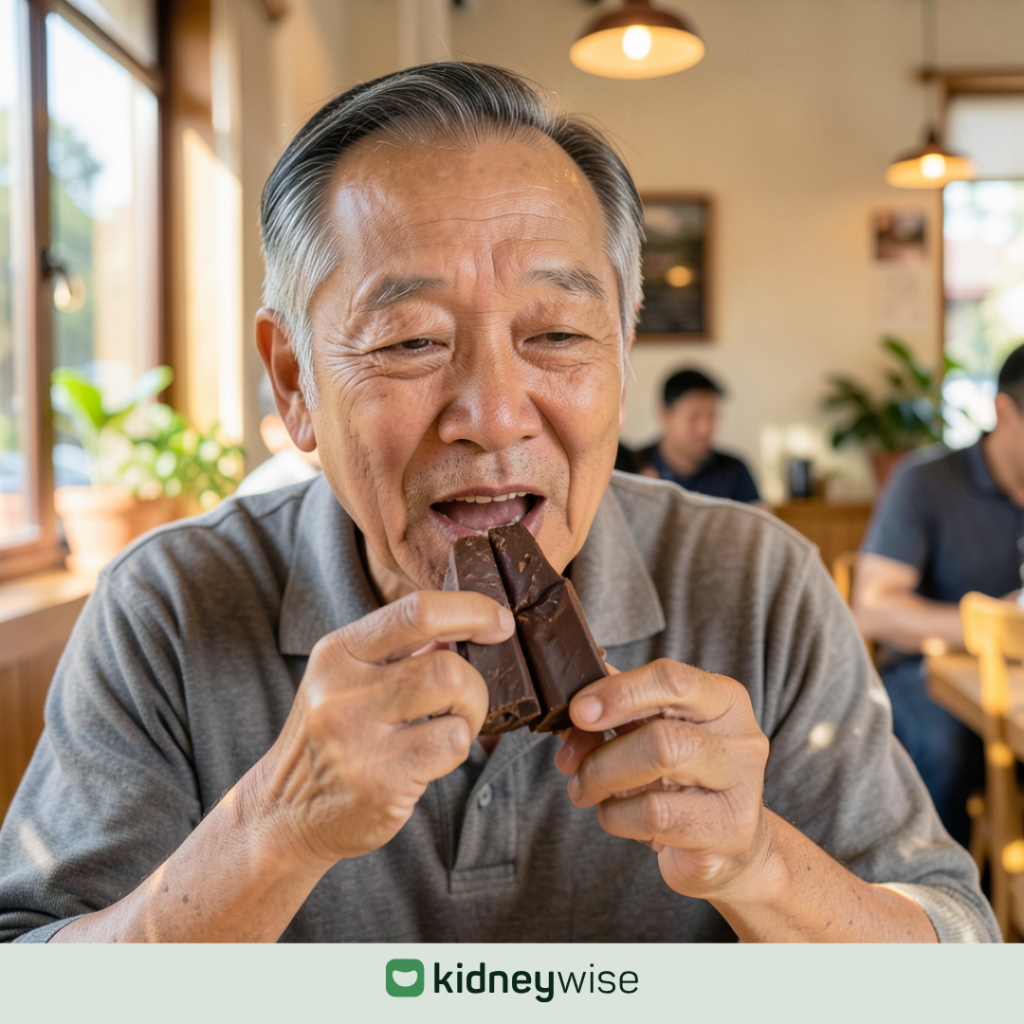 Chocolate can be enjoyed as part of a kidney-friendly diet.